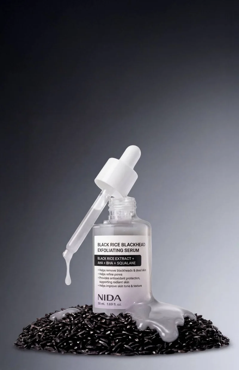 NIDA Black Rice Blackhead Exfoliating Serum 50ml