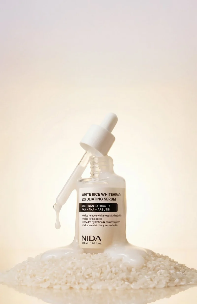 NIDA White Rice Whitehead Exfoliating Serum 50ml