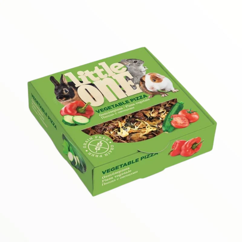 Little One Pizza Vegetal para Conejos y Roedores — Snack de Pasto Natural