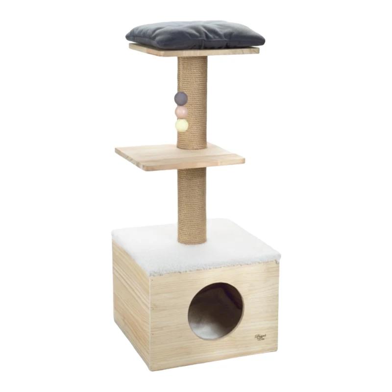 Rascador Trepador Kamina para Gatos — Árbol con Plataformas y Sisal