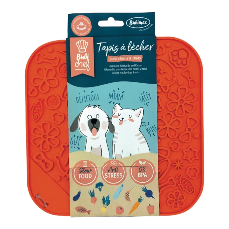 Bubichef Tapete Lick Fun para Lamer — Relax y Enriquecimiento para Mascotas