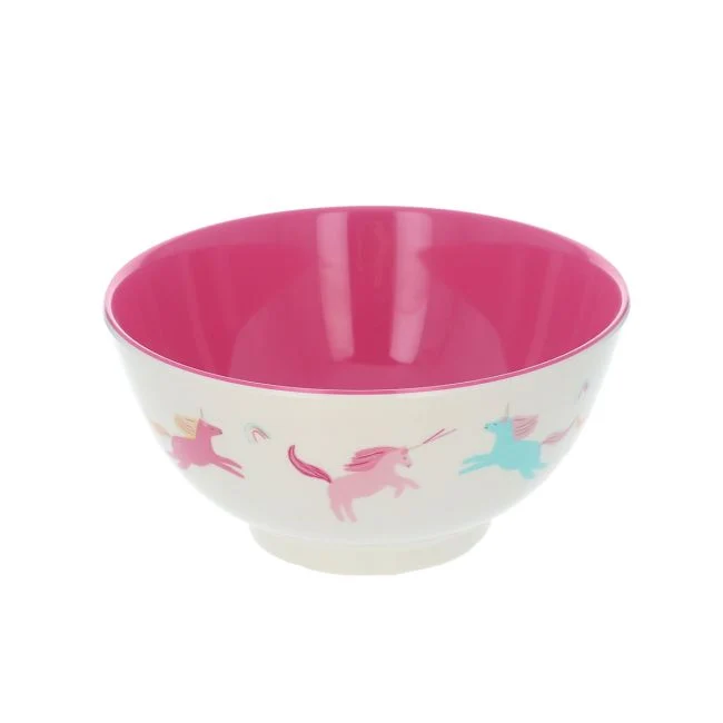 Cuenco Bol Infantil Melamina Unicornios