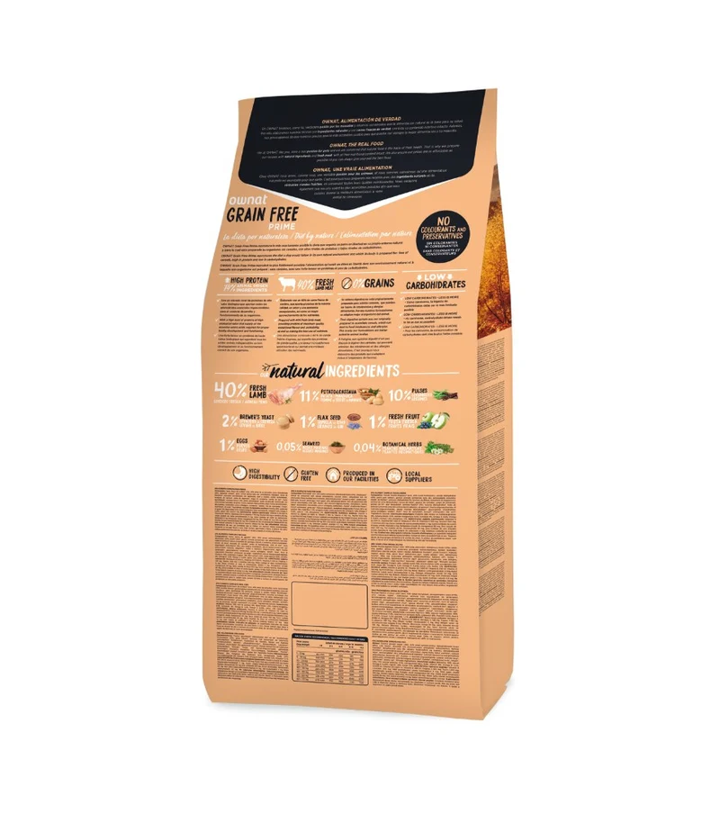 Ownat Dog Prime Grain Free Junior Lamb