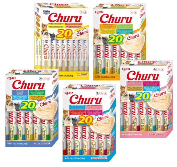 CHURU Cat Mega Pack Pollo con Ternera 20 uds