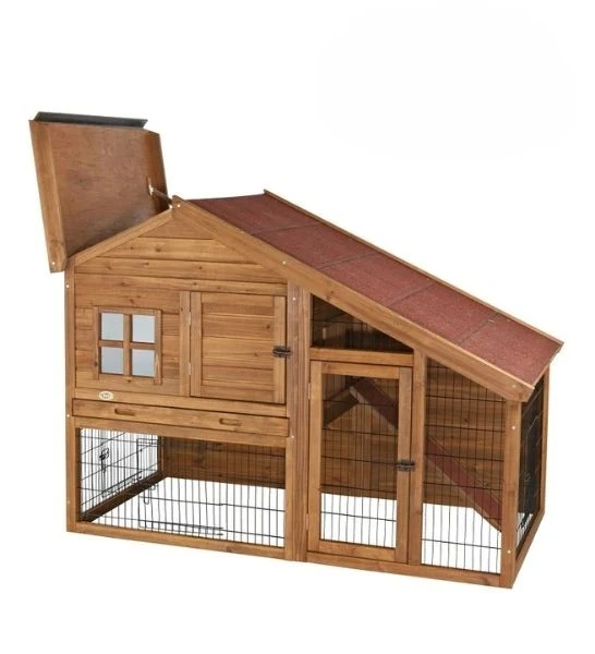 Trixie Natura Hutch with Covered Enclosure for Small Pets 151x107x80cm