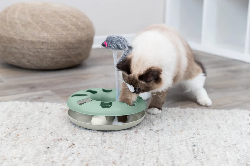 Trixie Crazy Circle with Plush Mouse Toy for Cats 24x29cm