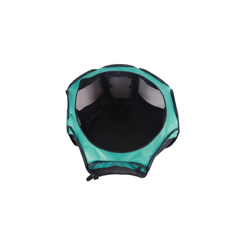 Octagon Puppy Pen - Black & Green