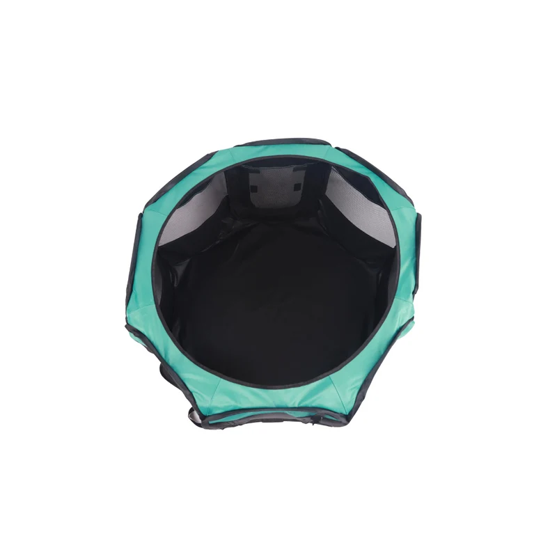 Octagon Puppy Pen - Black & Green