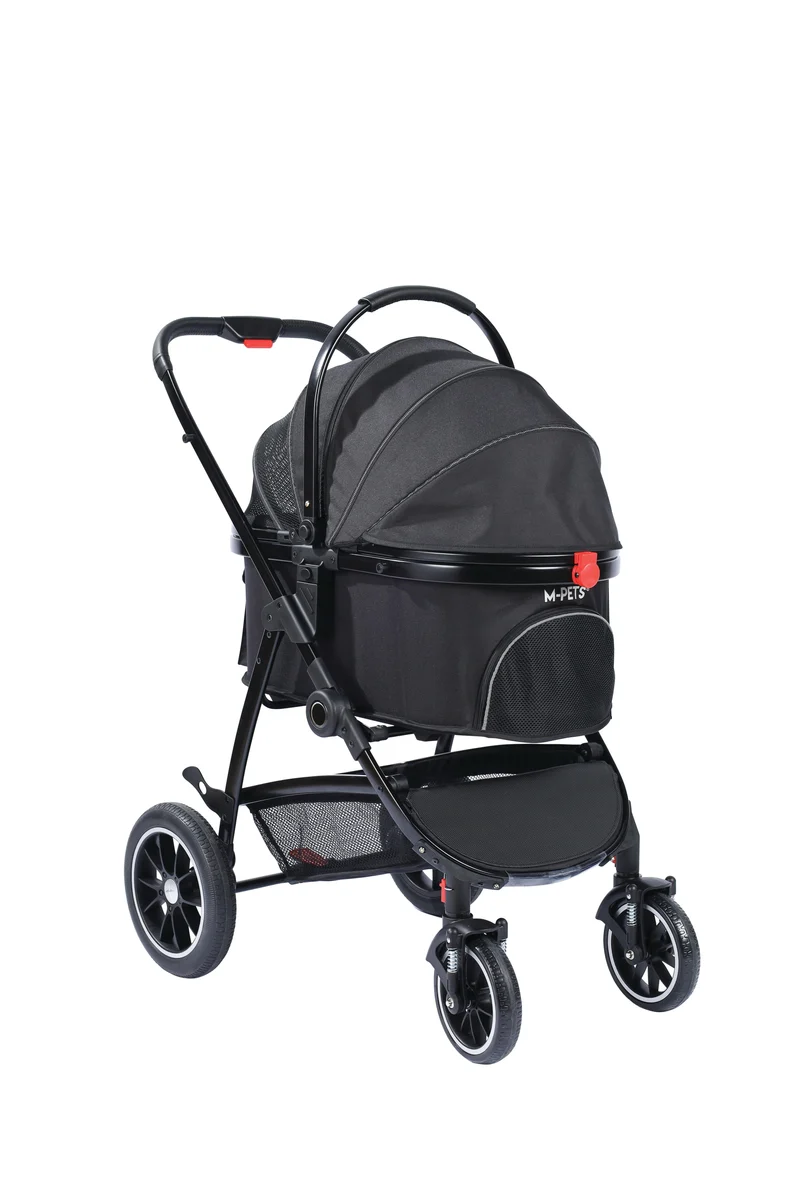 CONQUEST Detachable Pet Stroller Black