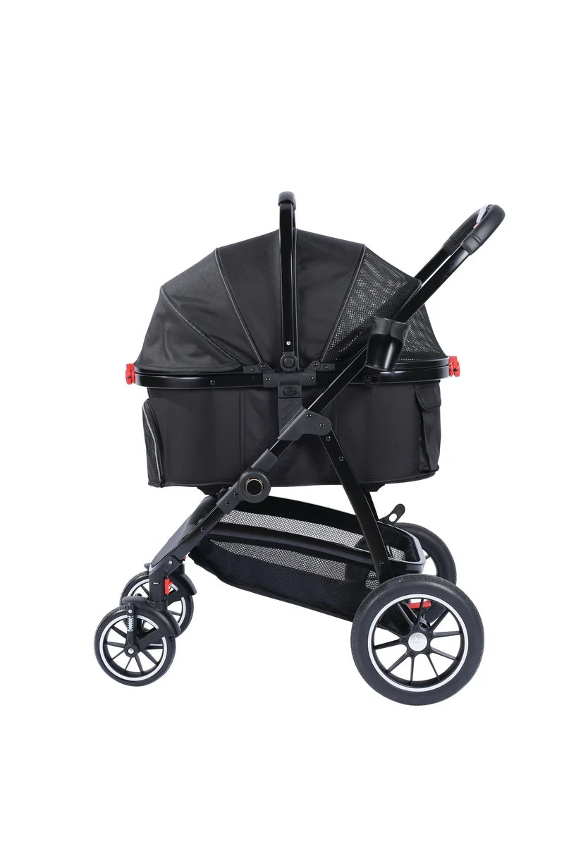 CONQUEST Detachable Pet Stroller Black