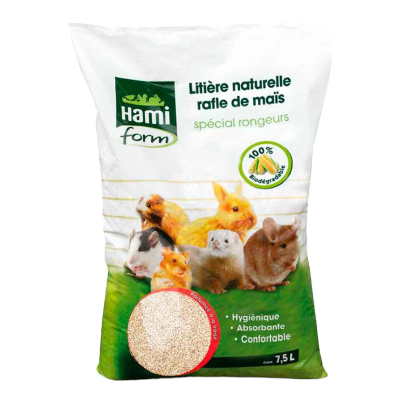 Lecho Vegetal de Maíz Ecológico para Roedores y Reptiles 7,5L