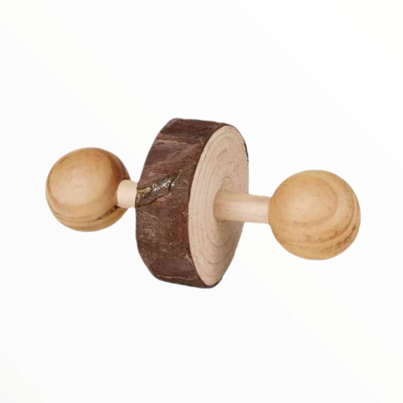 Trixie Juguete Pack Pesas de Madera con Cascabel para Conejos