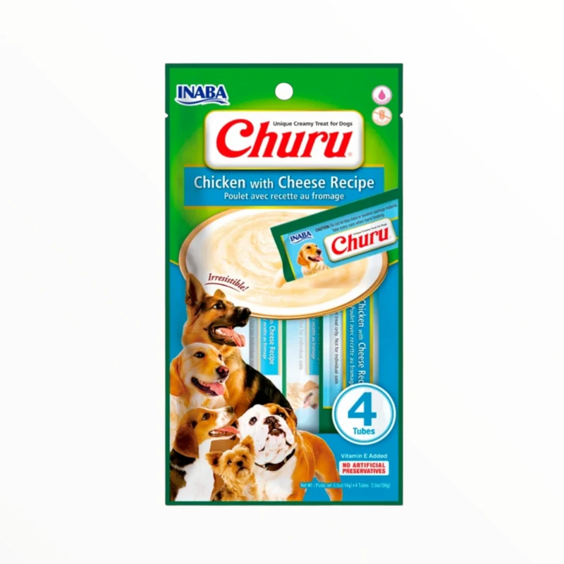 Churu dog receta Pollo y queso