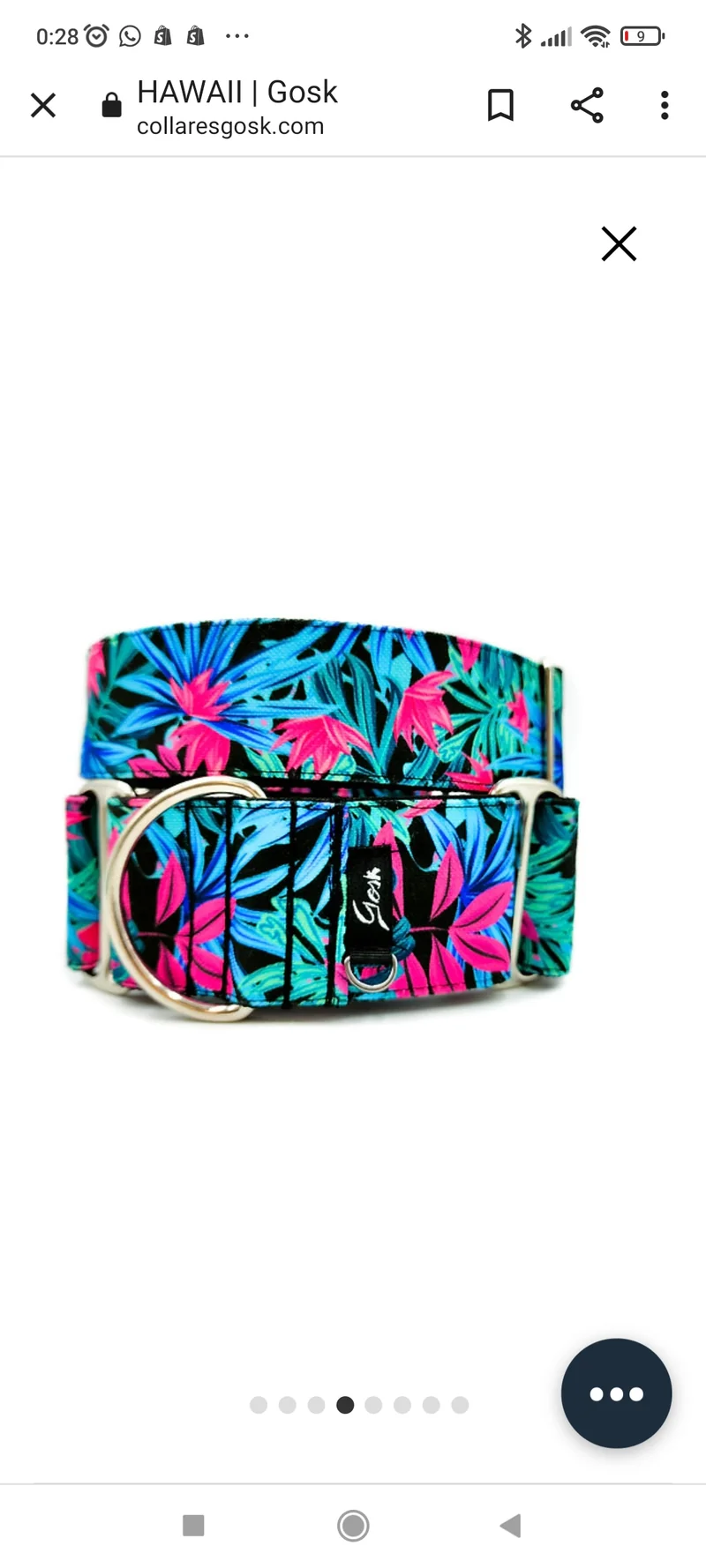 Gosk Collar Martingale Hawai 2 — Collar Antiescape para Perros