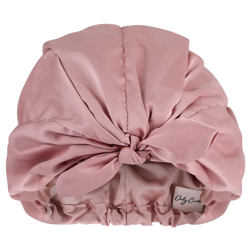 Only Curls Satin Sleep Turban - Dusty Rose