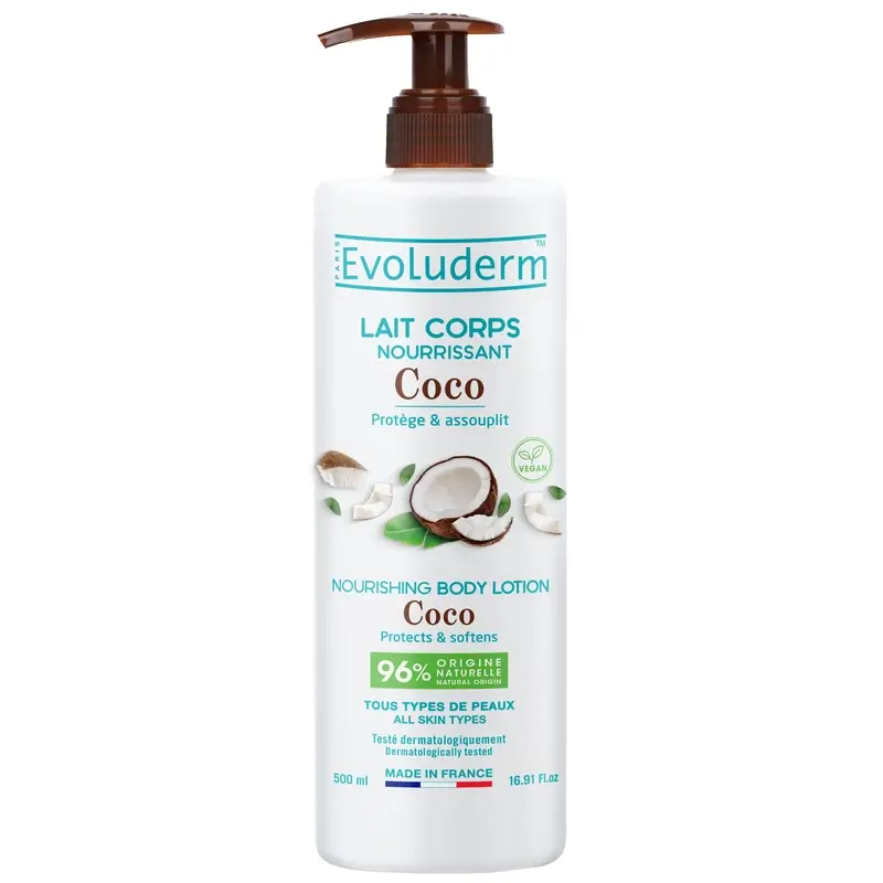 Evoluderm Loción Corporal Coco, 500 ml