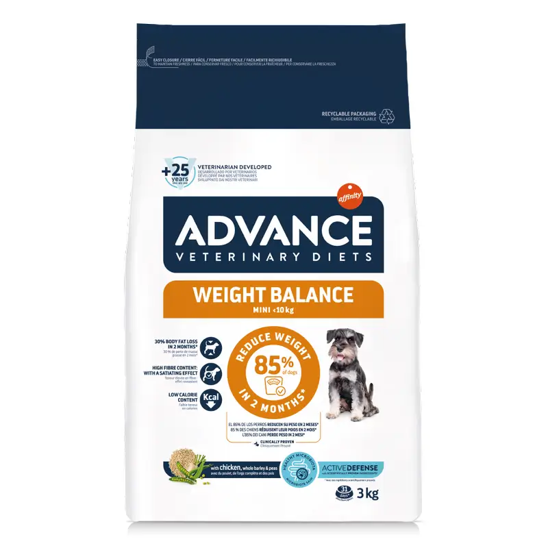 Advance Pienso Weight Balance Para Perros, Mini, Superpremium, 3 kg