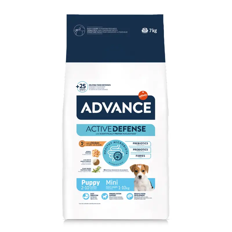 Advance Mini Puppy Pienso para cachorros mini con pollo, 7 kg