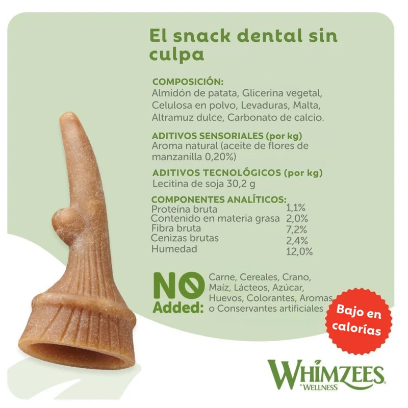 Whimzees Occupy Antler M Bolsa 12 uds