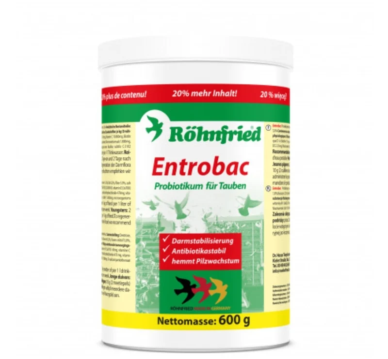 Entrobac 600 gramos (Flora intestinal, Prebióticos y Probióticos) - Röhnfried