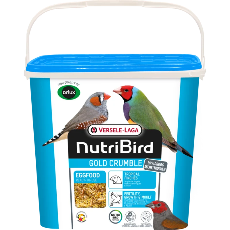 Nutribird Gold Crumble Tropical Birds 5 kg (comida seca para huevos)