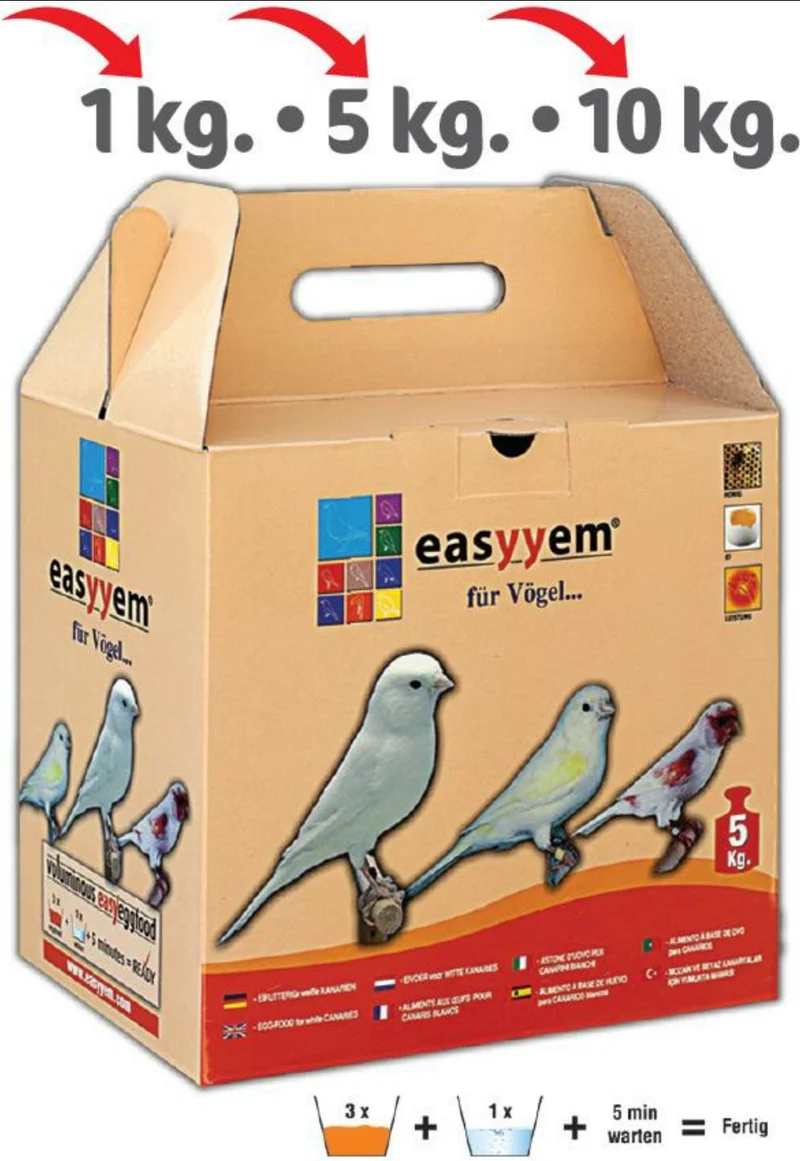 Easyyem Pasta de Huevo Blanca Canarios 10kg