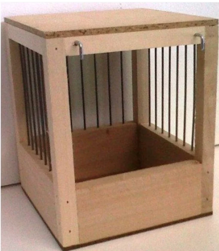 caja nido de celosía 11.6 x 11.6 x 14.3 cm