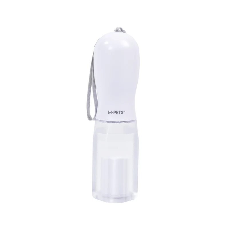 ON THE ROAD Dog water bottle 600 ml - 3 in 1 - White Chalk
