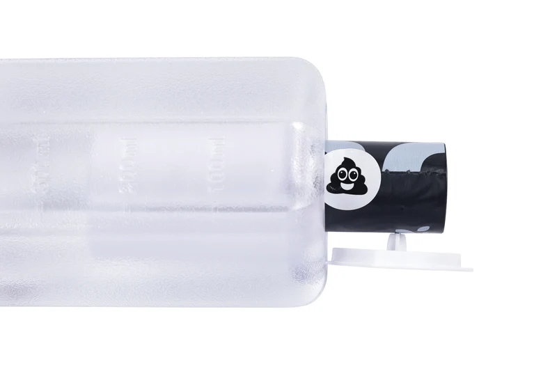ON THE ROAD Dog water bottle 600 ml - 3 in 1 - White Chalk