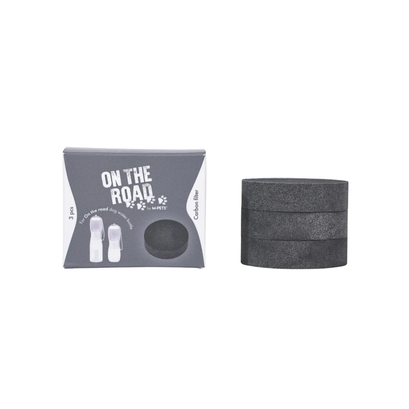 ON THE ROAD Dog water bottle Carbon filter - 3 pcs