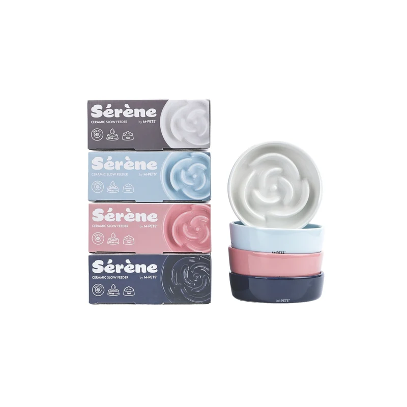 Sérene Ceramic bowls Rose Blue wave - 300 ml