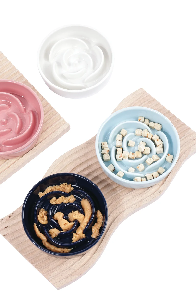 Sérene Ceramic bowls Rose Blue wave - 300 ml
