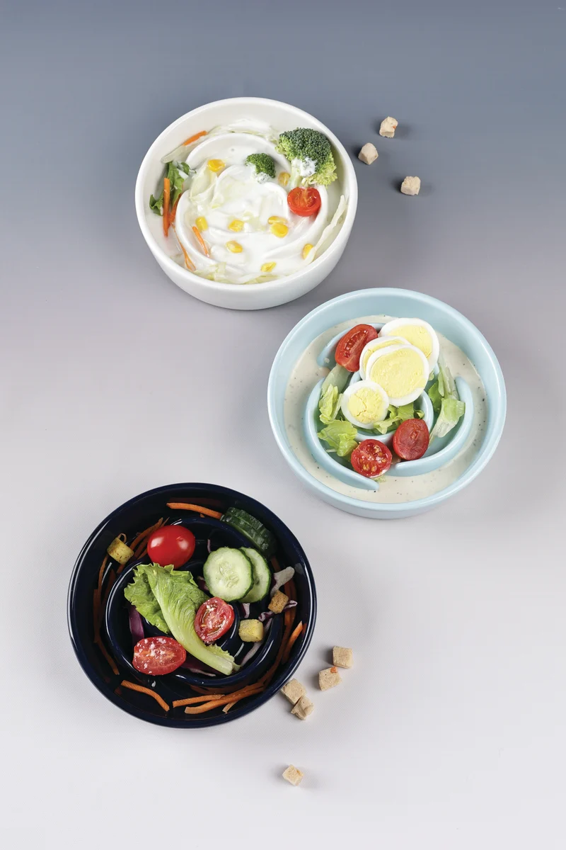 Sérene Ceramic bowls Rose Blue wave - 300 ml