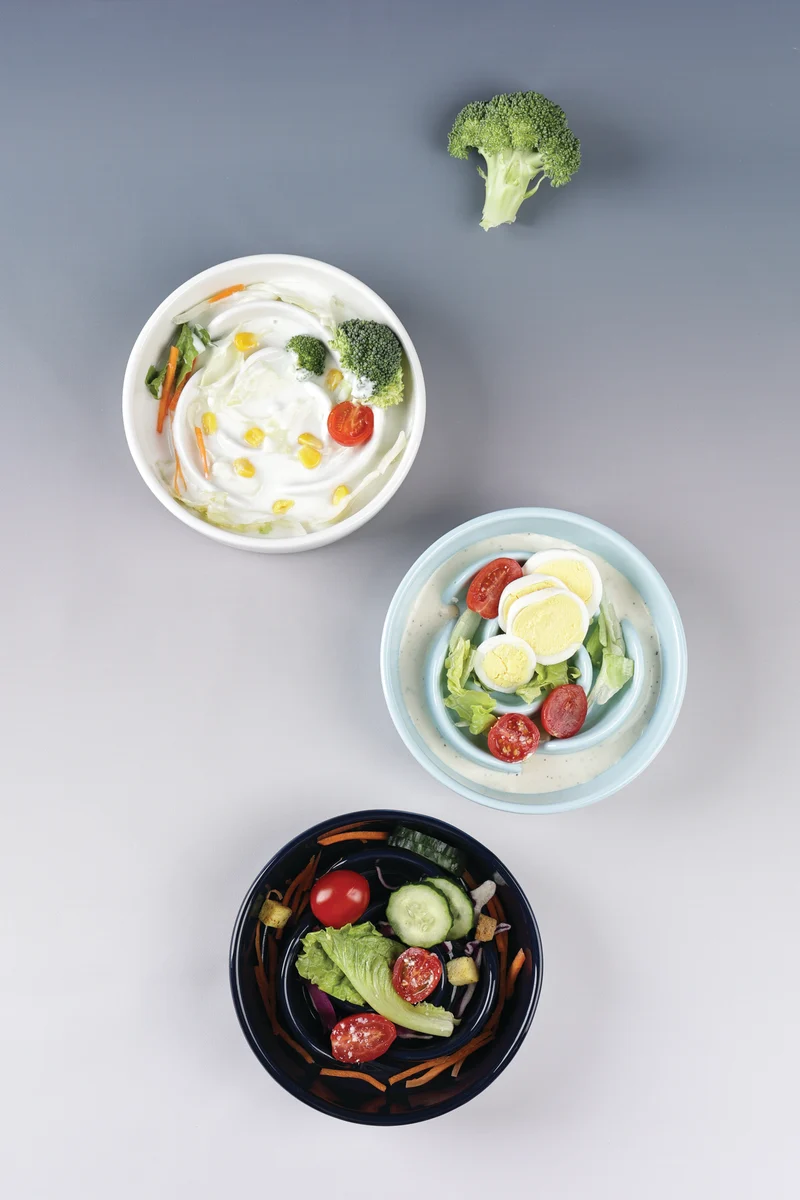 Sérene Ceramic bowls Rose Blue wave - 300 ml