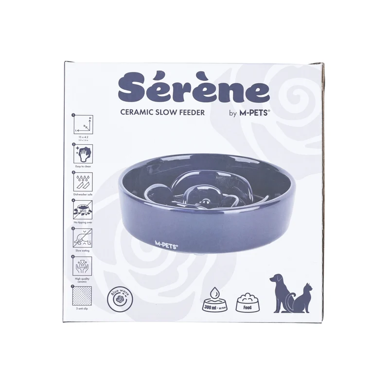Sérene Ceramic bowls Rose Blue wave - 300 ml