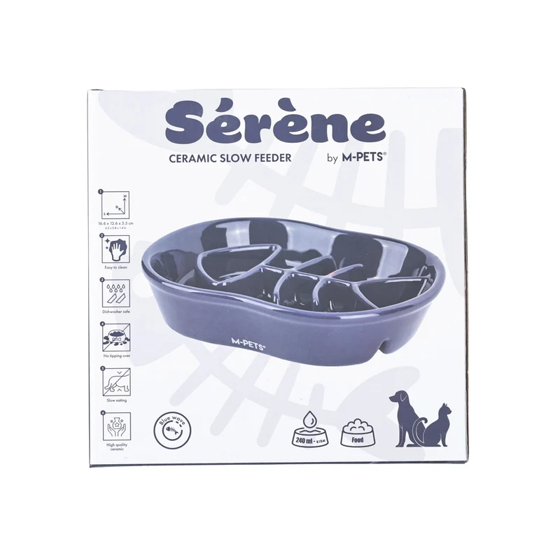 Sérene Ceramic bowls Fish Blue wave - 240 ml