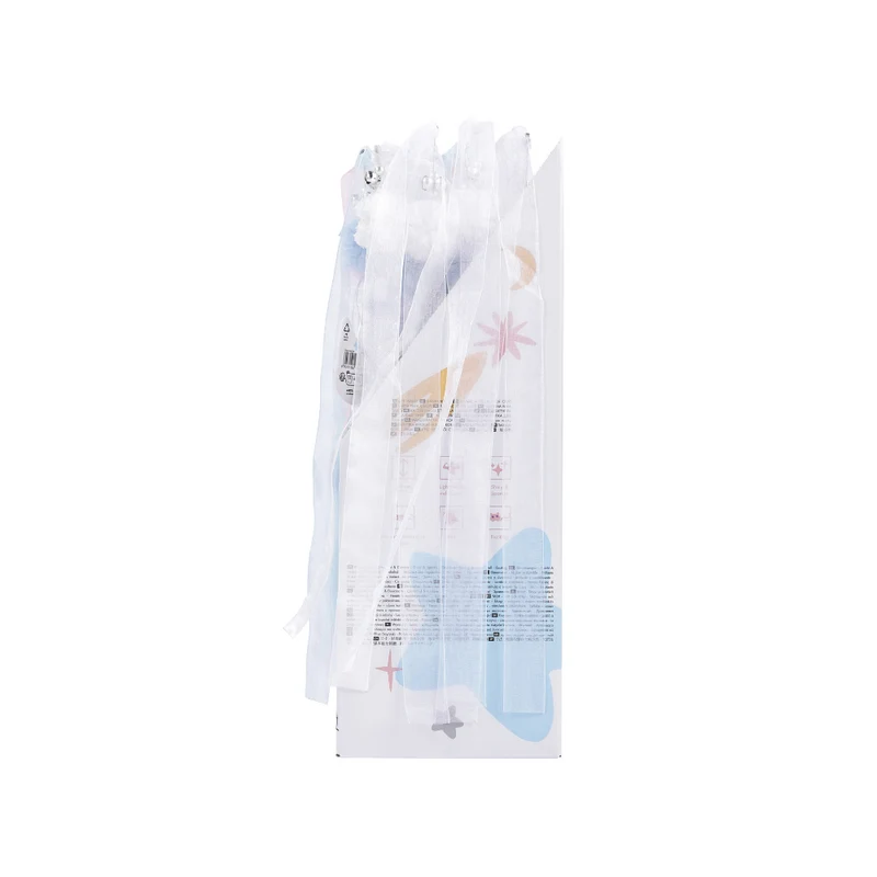 MoonCAT - cat wand Nebula Puff - Pink Blue Silver & White