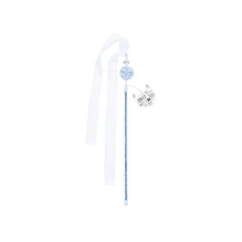 MoonCAT - cat wand Nebula Puff - Pink Blue Silver & White