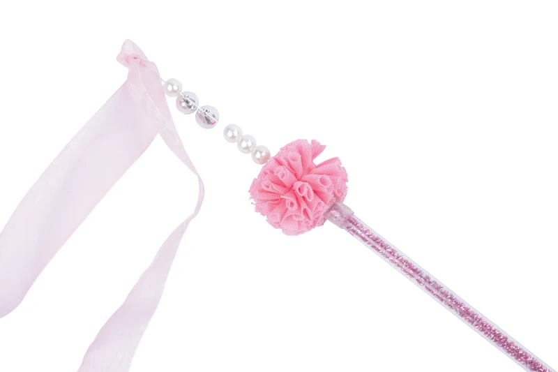 MoonCAT - cat wand Nebula Puff - Pink Blue Silver & White