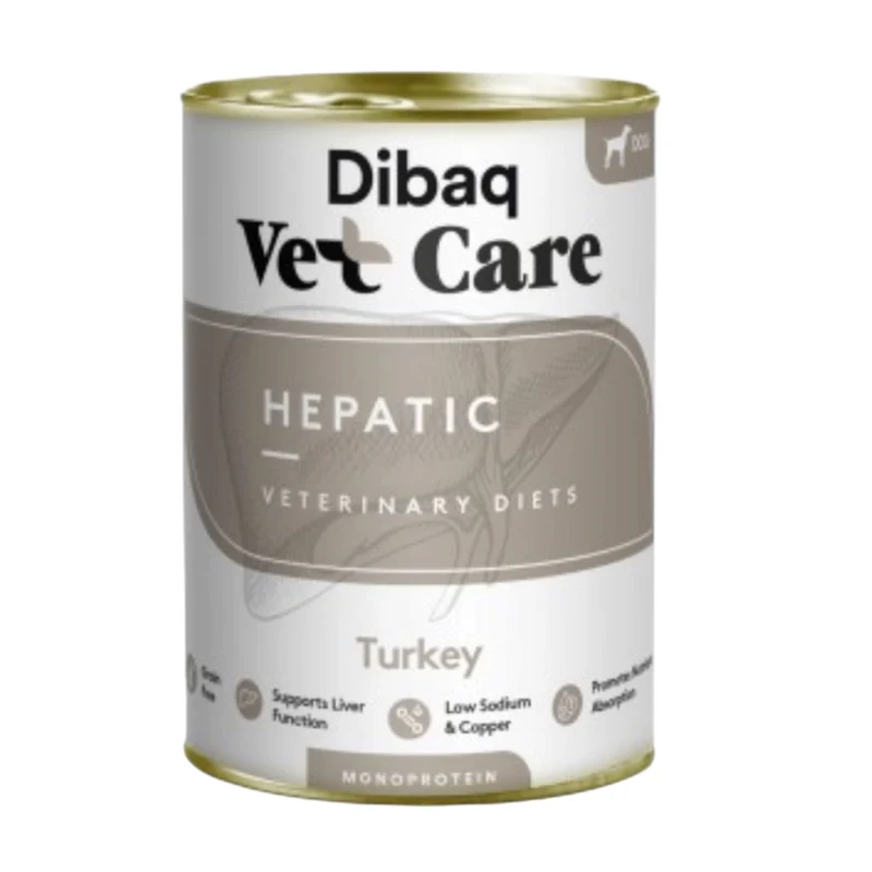 Dibaq Vet Care Hepatic Pavo lata para perro 380 g