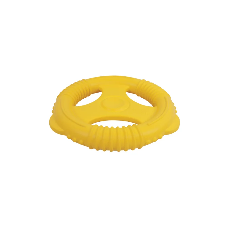 AIR TOSS Dog Floating Toy Wheel - Yellow