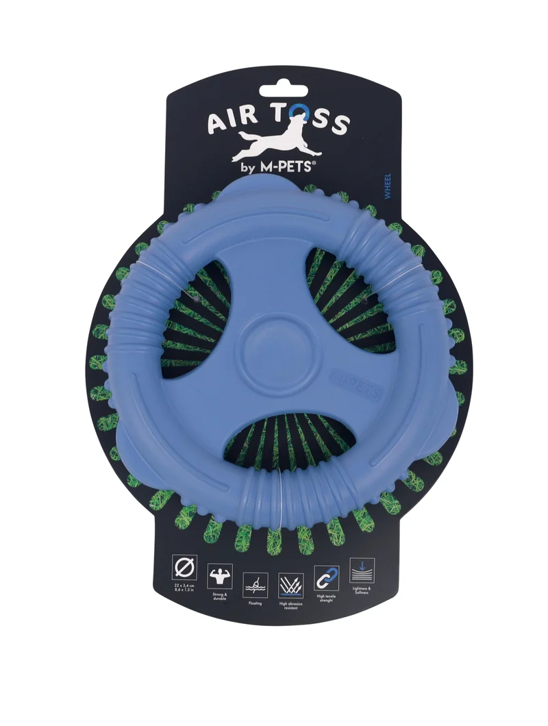 AIR TOSS Dog Floating Toy Wheel - Blue