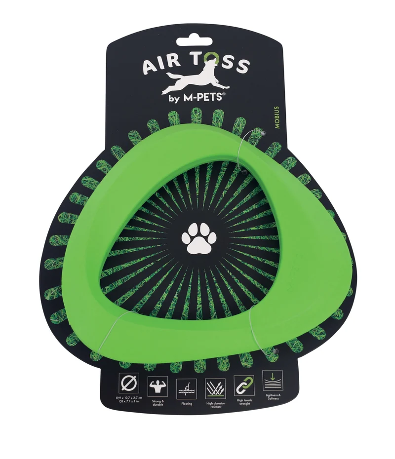 AIR TOSS Dog Floating Toy Mobius - Green
