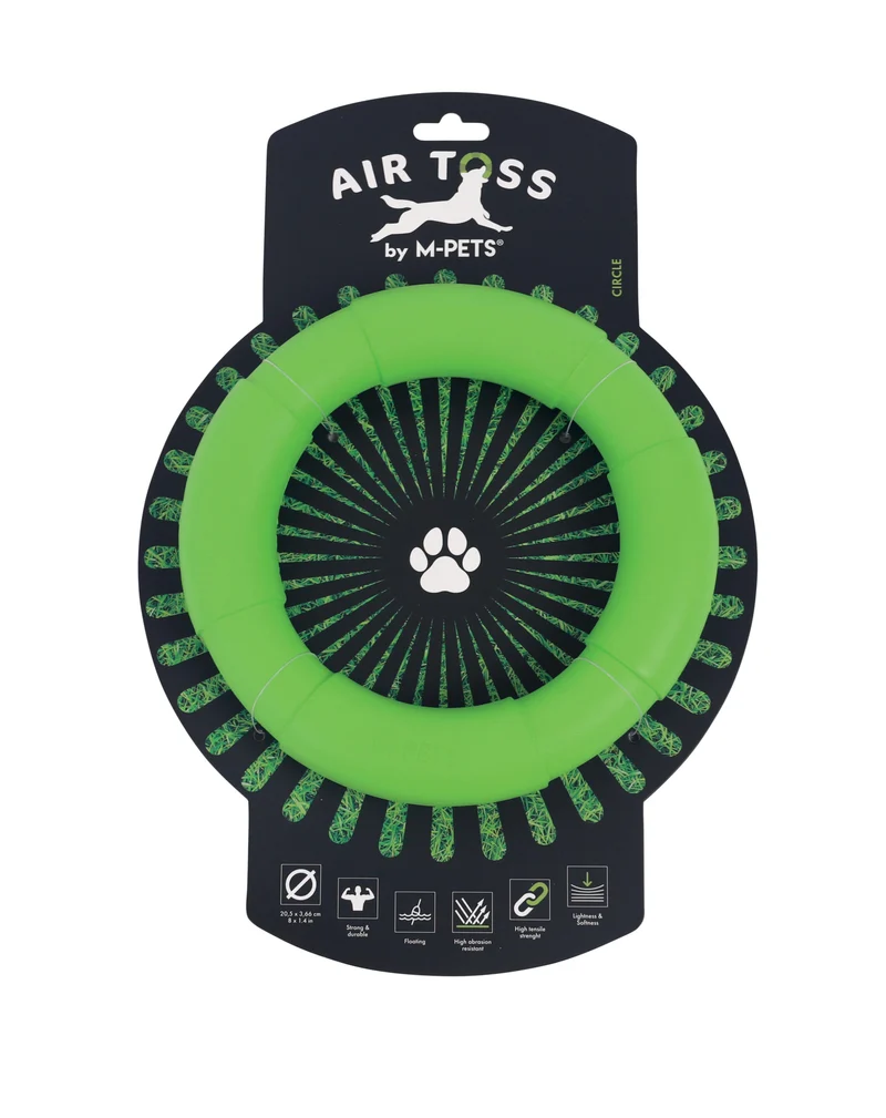 AIR TOSS Dog Floating Toy Circle - Green