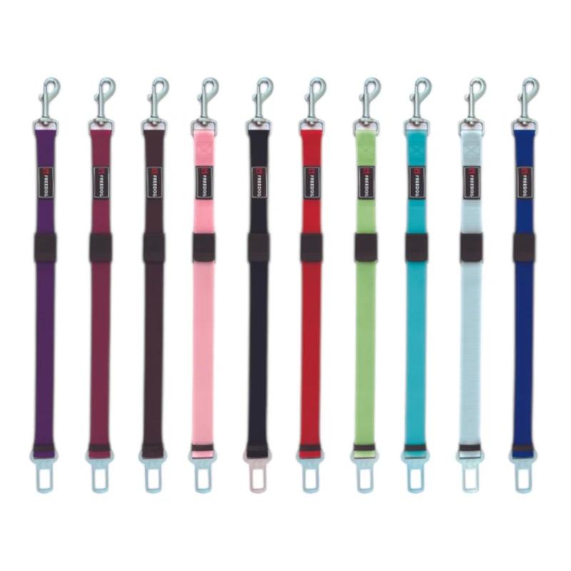 Freedog Cinturón de Seguridad para Perros en Coche — Nylon 4 Colores