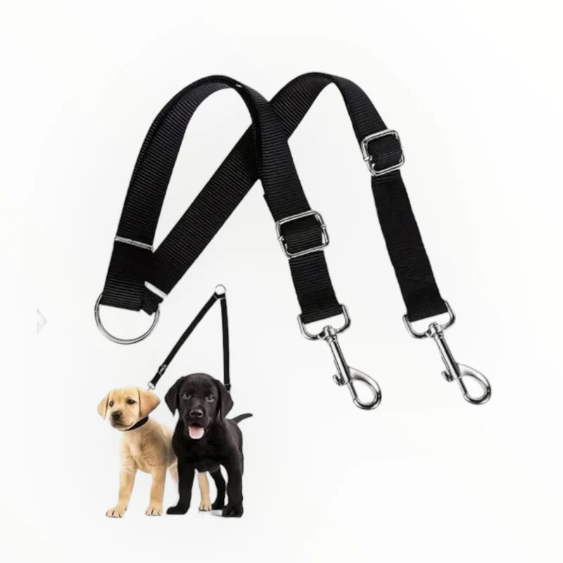 Gloria Pets Acople Doble Ajustable para Pasear Dos Perros
