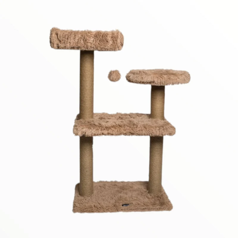 Rascador Amazonas Premium para Gatos — 3 Alturas con Felpa