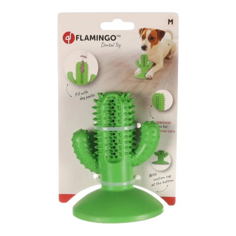 Karlie Cactus Juguete Dental Rellenable para Perros — Goma Resistente