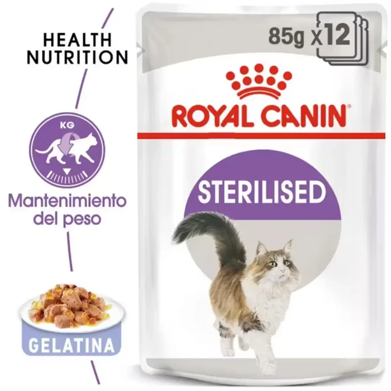 Royal Canin Sterilized Gelatina 85 g Comida Húmeda para Gatos Esterilizados