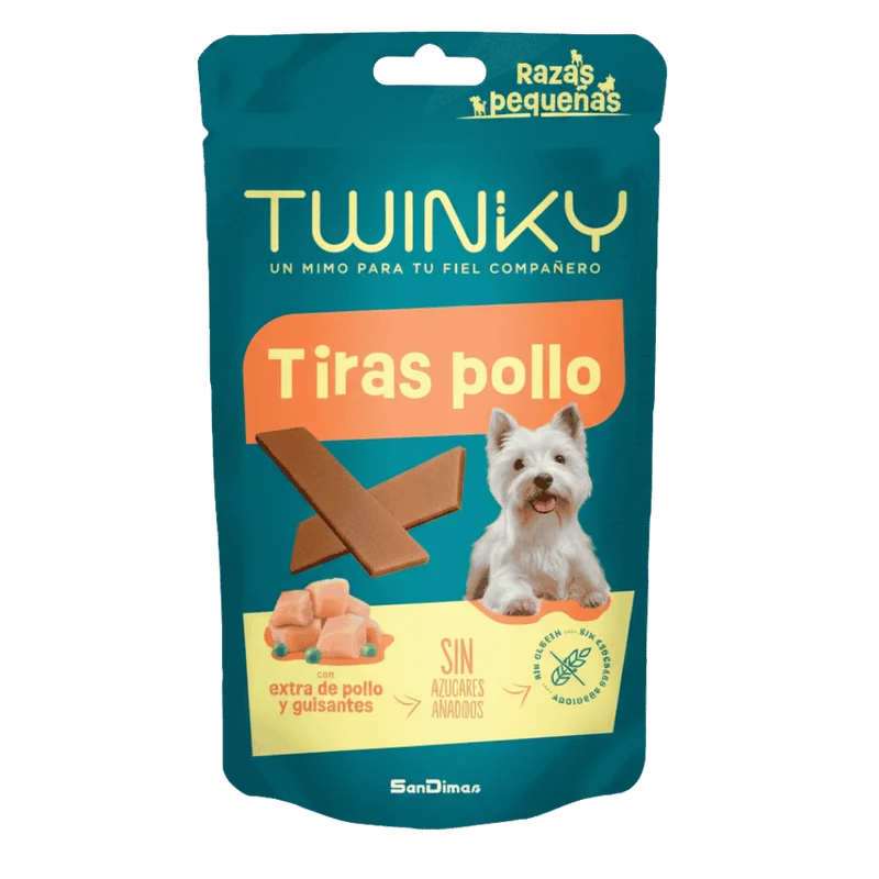 Twinky Tiras Pollo 150 g Snack para Perros